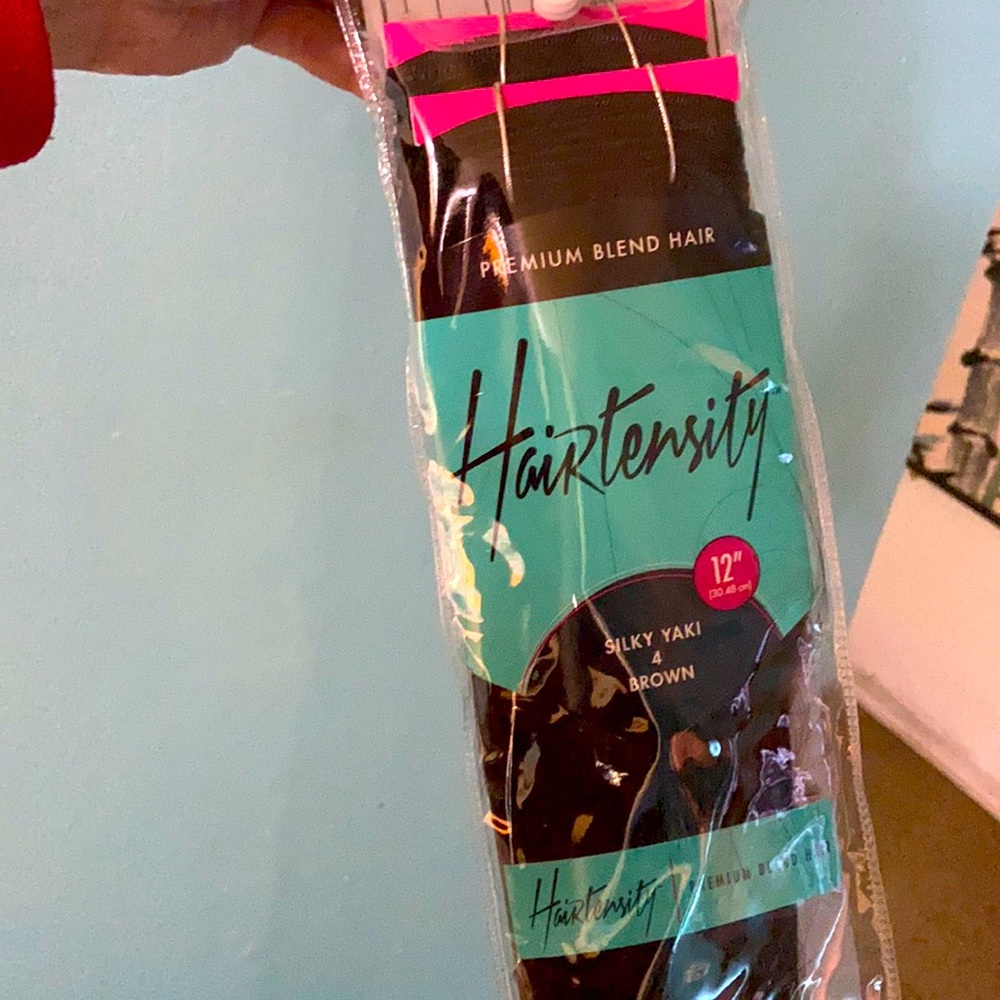 Never opened hair extensions clip in or glue in